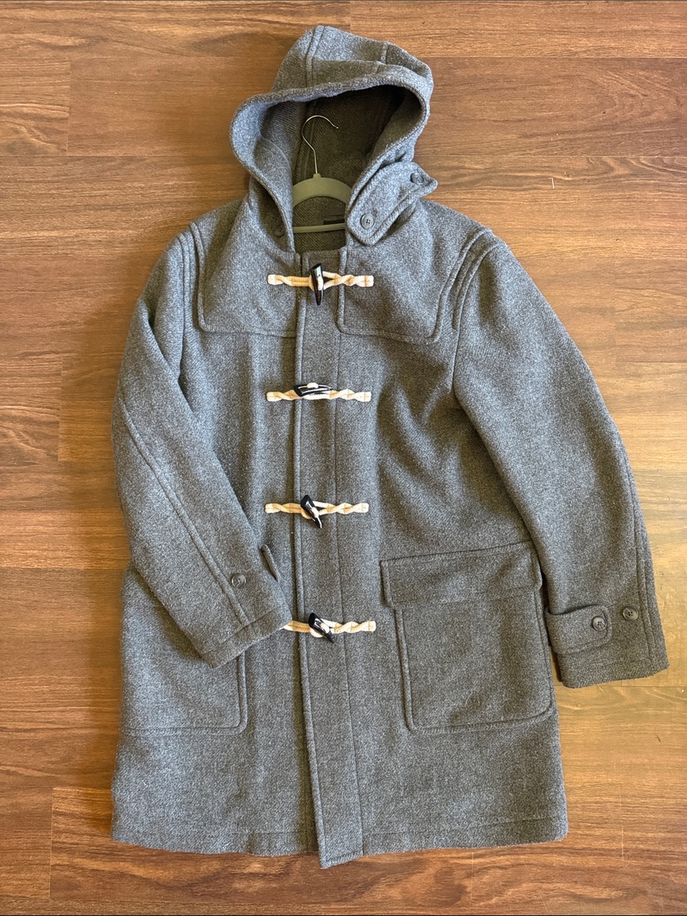 Uniqlo Grey duffle Trench coat XL